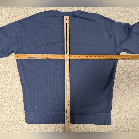 Lululemon Perfectly Oversized Crew Sweatshirt Blue Approx Size 12 (PTP 26") - Picture 13 of 14